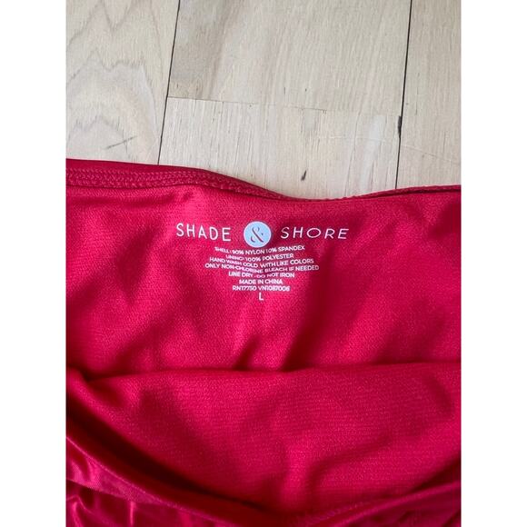 Shade & Shore Red Swim Bottoms - Picture 2 of 4